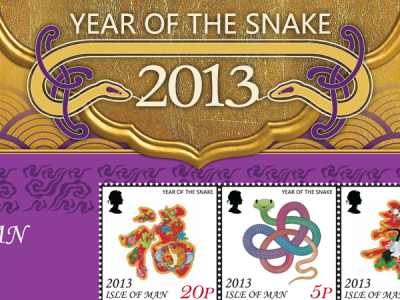 Chinese Year of the Snake celebrated with miniature stamp sheet & sheetlet