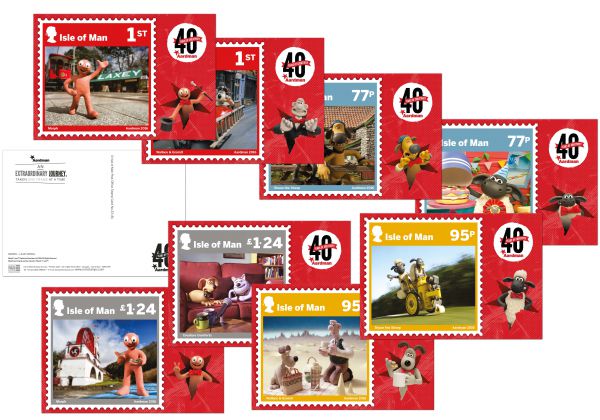 Aardman - 40 Years of Creativity Stampcards