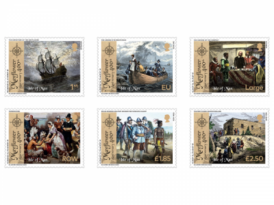ISLE OF MAN POST OFFICE INTRODUCES STAMP COLLECTION TO MARK  400 YEARS OF THE MAYFLOWER