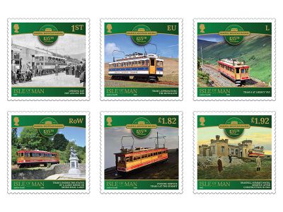Snaefell Mountain Railway Celebrated with Six Stamps on 125th Anniversary