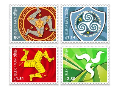 Isle of Man Post Office Presents The Triskelion Collection - The First Ever Isle Of Man Stamp Set Featuring King Charles III Royal Cypher