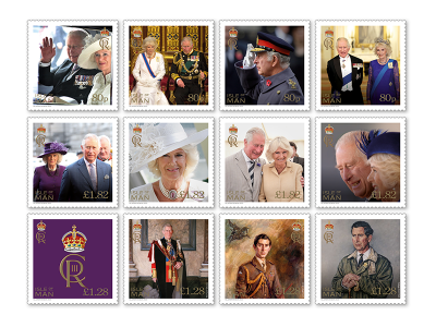 Isle of Man Post Office celebrates the Accession to the Throne of HM King Charles III, Lord of Mann and  HM Queen Consort Camilla
