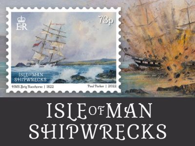 New Stamp Collection features six of the most famous shipwrecks in Isle of Man waters. 