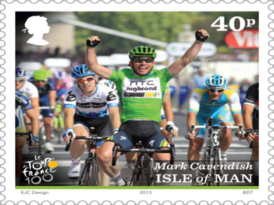 Stamps to mark the 100th edition of the Tour de France