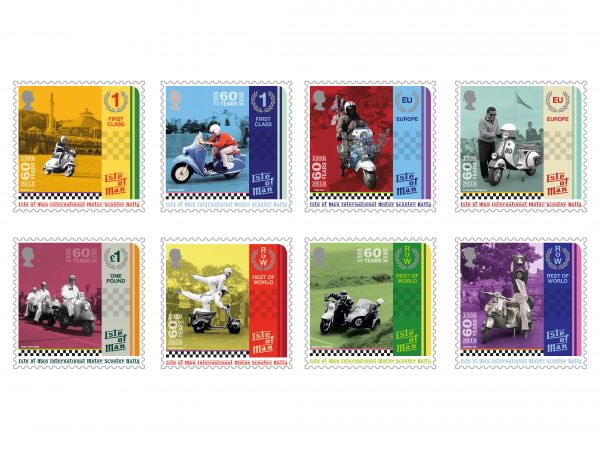 Isle of Man Scooter Rally Stamp Collection