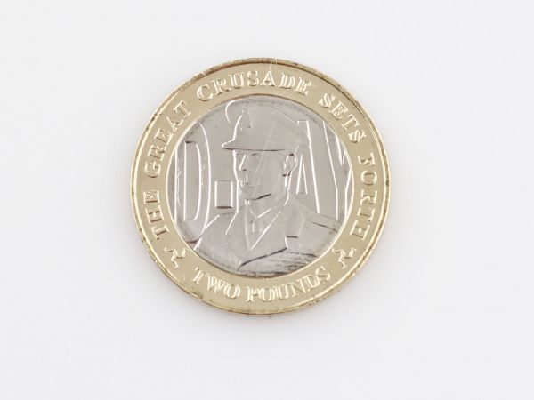 ISLE OF MAN 2 POUNDS 2019 D-DAY-75 ANNIVERSARY UNC SET OF THREE COINS.