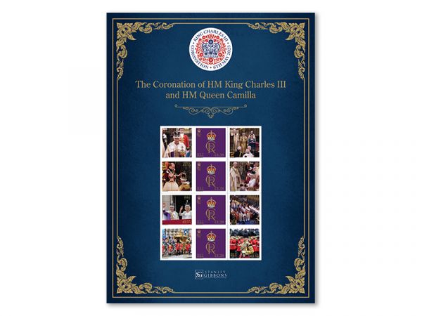 The Accession of HM King Charles III and Queen Consort Camilla Coronation Day Commemorative Sheetlet (CTO)