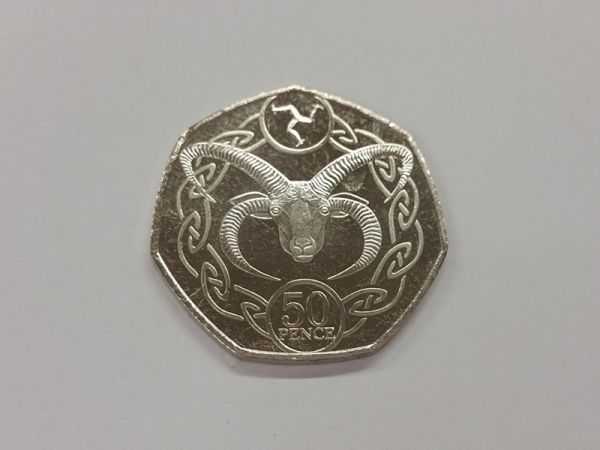 2017 Isle of Man Manx Loaghtan Ram 50p Decimal Coin AH35 