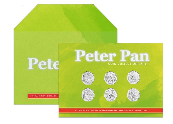 The 2020 Peter Pan 50p Coin Set Isle Of Man Band new 