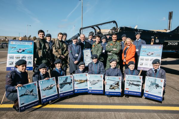 RAF Valley pilots with IOM Air Cadets