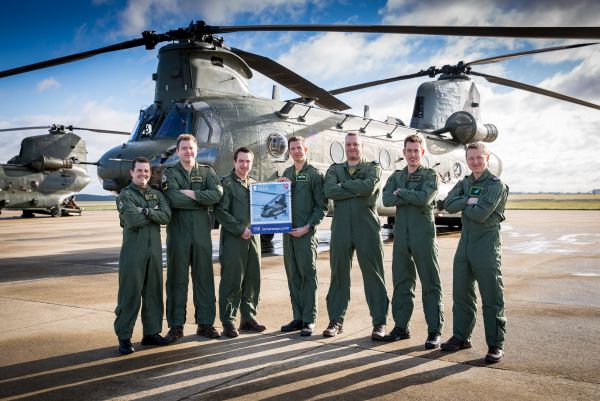 2018 Chinook Display team at RAF Odiham 