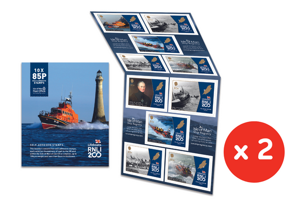 2 X RNLI Postal Booklets (20 stamps in total)