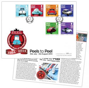 Isle of Man Stamps & Coins launches limited edition postmark cover to mark 50 years of Peel Cars