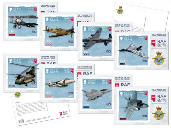 100 Years of the Royal Air Force Stamp Cards 