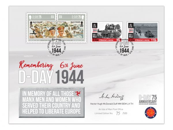D-Day Manxman Hector Duff Signed Cover 
