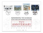 GIBRALTAR, GUERNSEY, JERSEY AND ISLE OF MAN ISSUE JOINT LIMITED EDITION D-DAY COMMEMORATIVE ENVELOPE
