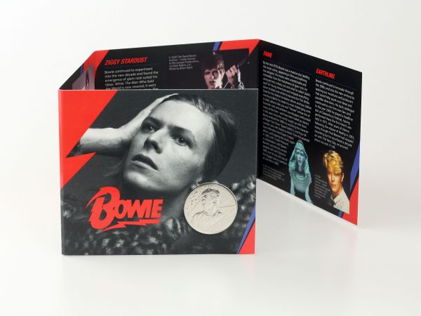 David Bowie Brilliant Uncirculated £5 Coin