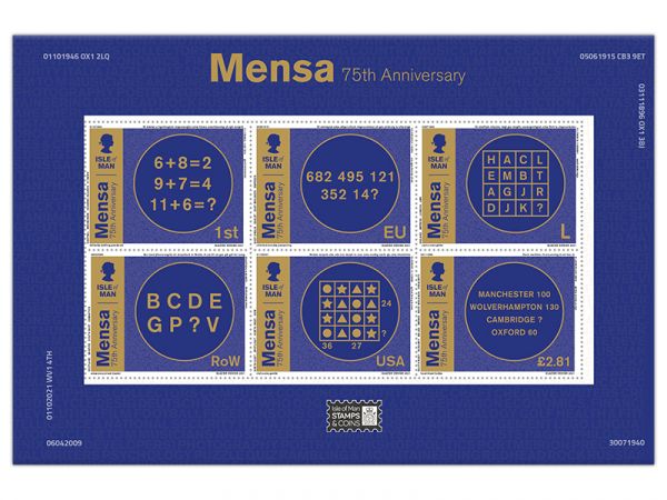 Mensa 75 Booklet Pane