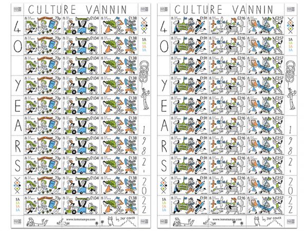 Culture Vannin 40th Anniversary Sheet Set Mint 
