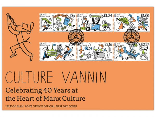 Culture Vannin 40th Anniversary First Day Cover