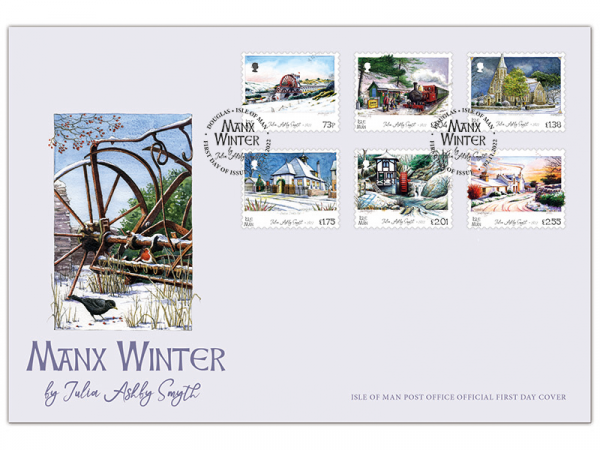 Manx Winter by Julia Ashby Smyth First Day Cover 