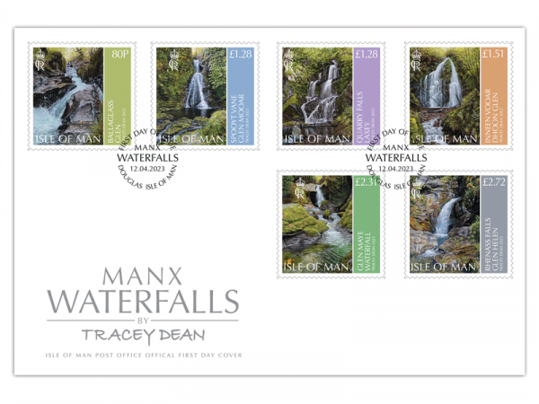 Manx Waterfalls First Day Cover