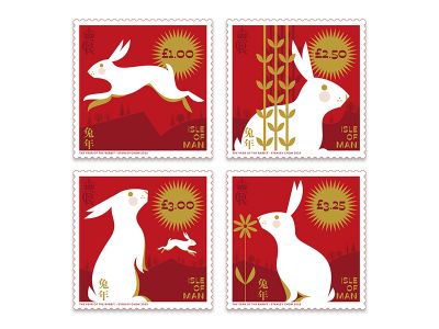 Isle of Man Post Office Continues Chinese New Year Series of Stamps with the Year of the Rabbit 2023