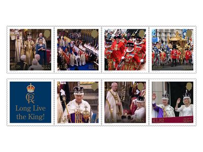 Isle of Man Post Office celebrates the Coronation of HM King Charles III, Lord of Mann and  HM Queen Camilla