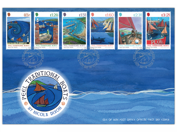 Peel Traditional Boats First Day Cover