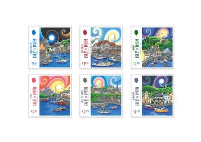Manx Harbours brought to life on stamps by local artist Janine Skelly 