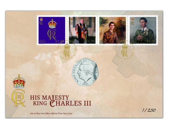 HM King Charles III, Lord of Mann, Coronation Coin Philatelic Numismatic Cover