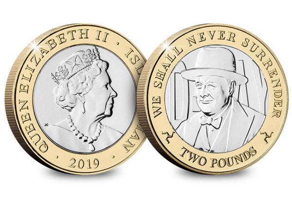 D-Day Commemorative £2 Coin - Winston Churchill 