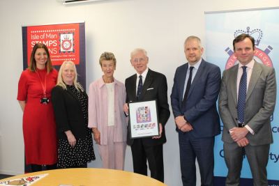 Lieutenant Governor & Lady Gozney visit Stamps & Coins Division of  Isle of Man Post Office 