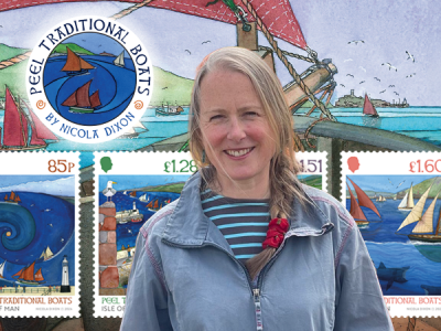 Isle of Man Stamps & Coins presents Peel Traditional Boats by  Nicola Dixon 
