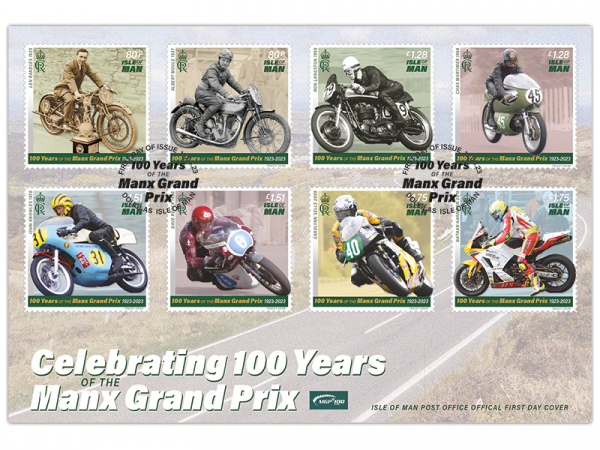 Celebrating 100 Years of the Manx Grand Prix First Day Cover 