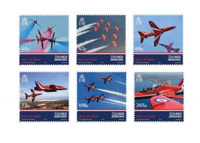 Celebrate the Red Arrows return to the Island with Isle of Man Post Office's 50th Display Season stamp collectables