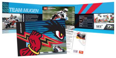 Limited edition Mugen postcard and gift pack to celebrate John McGuinness' 21st victory at SES TT Zero