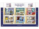 Isle of Man Post Office 50th Anniversary Commemorative Sheetlet